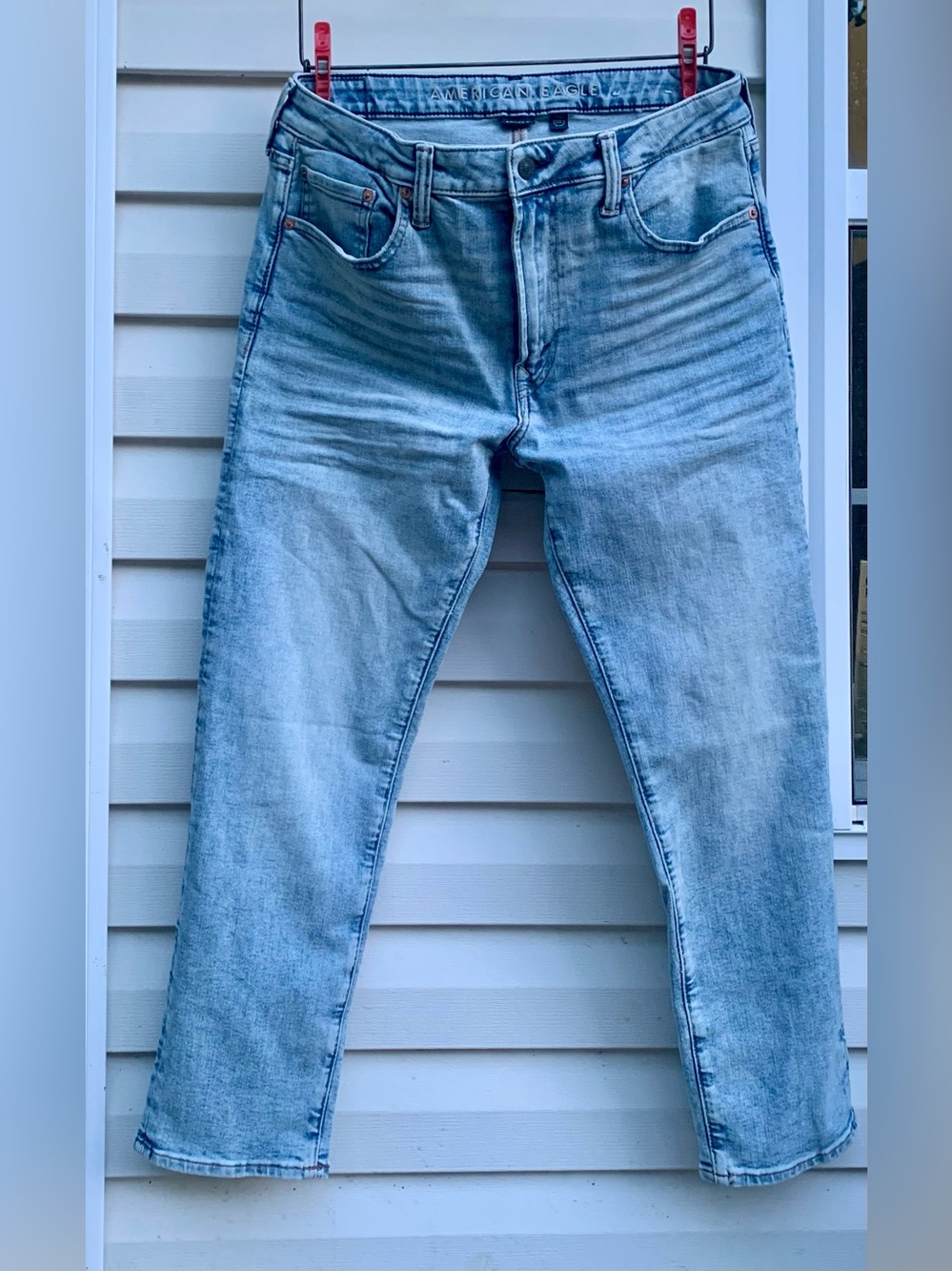 American Eagle Outfitters Light Blue Slim Straight Jeans
